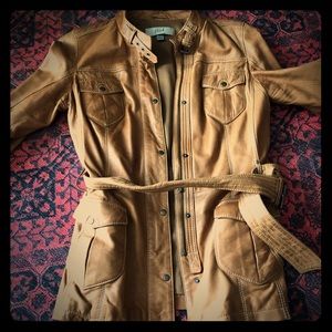 Beautiful leather jacket worn less than 10 times